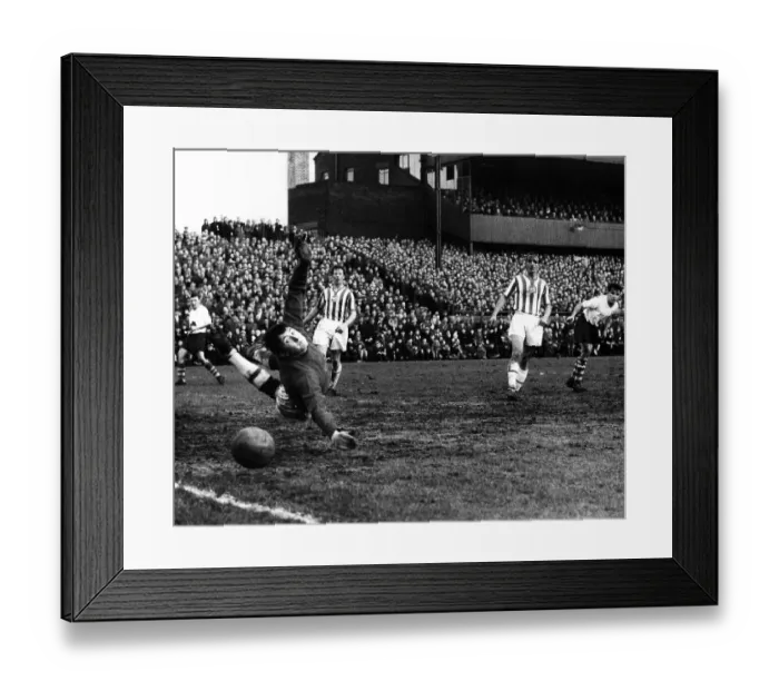 Framed Print : David Hollins, Brighton & Hove Albion F.C. goalkeeper, in action against Preston North End Framed Print : David Hollins, Brighton & Hove Albion F.C. goalkeeper, in action against Preston North End