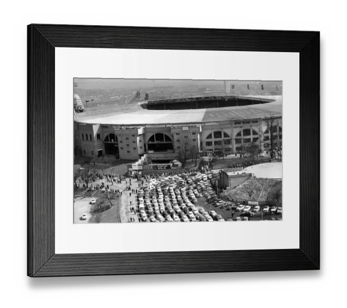 Framed Print : Wembley Stadium with full car parking, 1963 Framed Print : Wembley Stadium with full car parking, 1963