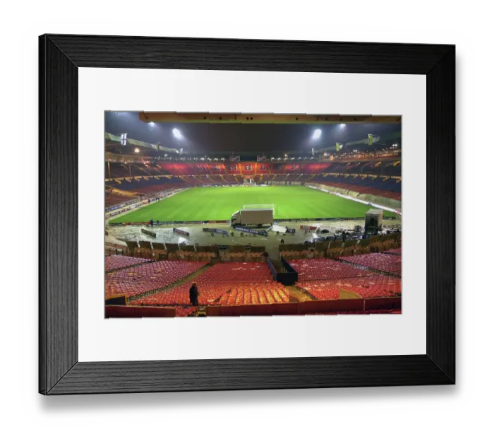Framed Print : Wembley Stadium on the day of the last international match at the London stadium before it is pulled down and re-built Framed Print : Wembley Stadium on the day of the last international match at the London stadium before it is pulled down and re-built