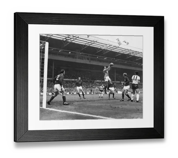 Framed Print : Gordon Banks saves a German attempt on goal 1966 World Cup Final Framed Print : Gordon Banks saves a German attempt on goal 1966 World Cup Final