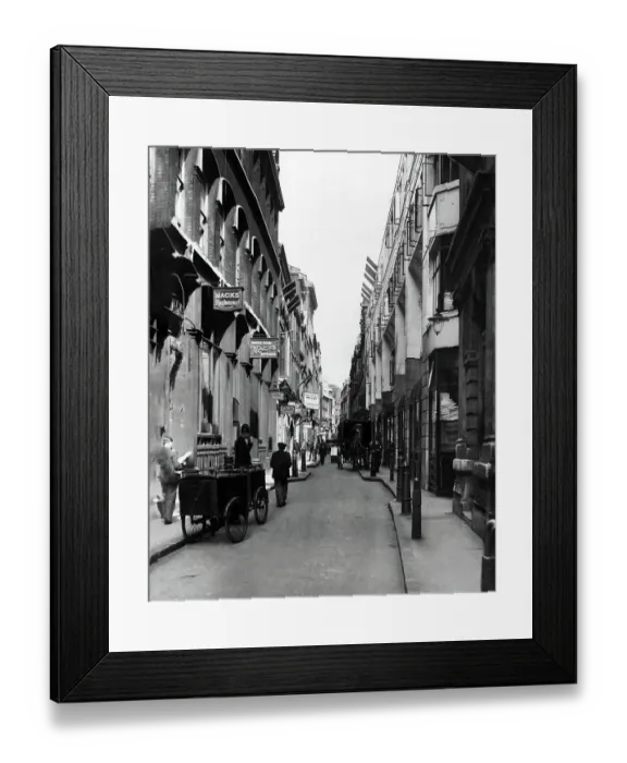 Framed Print : Paternoster Row in the City of London 1933 Framed Print : Paternoster Row in the City of London 1933