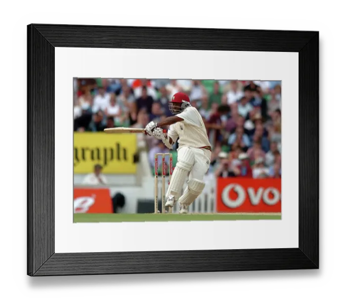 Framed Print : Brian Lara of the West Indies, in action during the 4th Test against England at the Oval 2044 Framed Print : Brian Lara of the West Indies, in action during the 4th Test against England at the Oval 2044