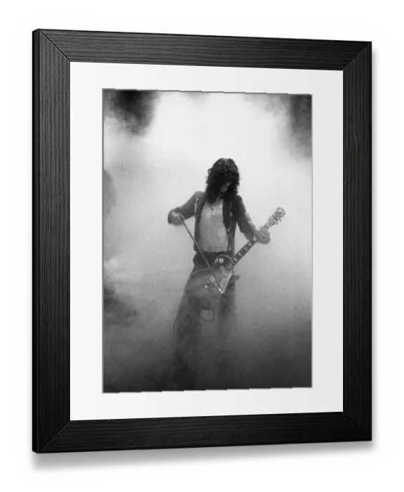 Framed Print : Jimmy Page playing guitar Framed Print : Jimmy Page playing guitar