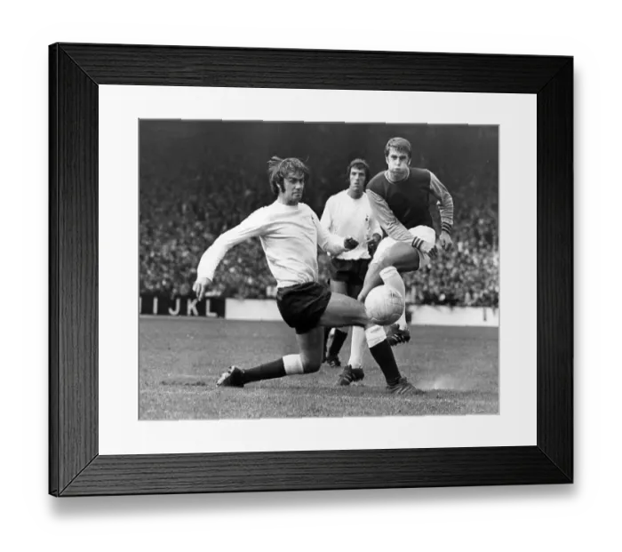 Framed Print : Peter Collis, Roger Morgan and Geoff Hurst in action during a Tottenham Hotspur v West Ham match 1969 Framed Print : Peter Collis, Roger Morgan and Geoff Hurst in action during a Tottenham Hotspur v West Ham match 1969