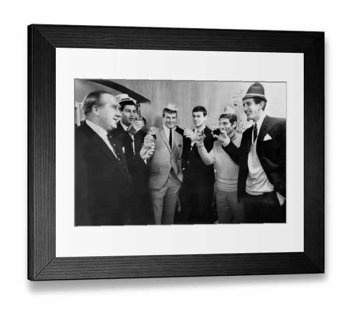 Framed Print : Leyton Orient Football Club christmas party 1966 Framed Print : Leyton Orient Football Club christmas party 1966