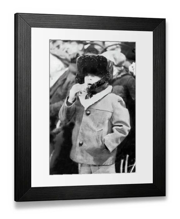 Framed Print : Boxing Day football fan Framed Print : Boxing Day football fan