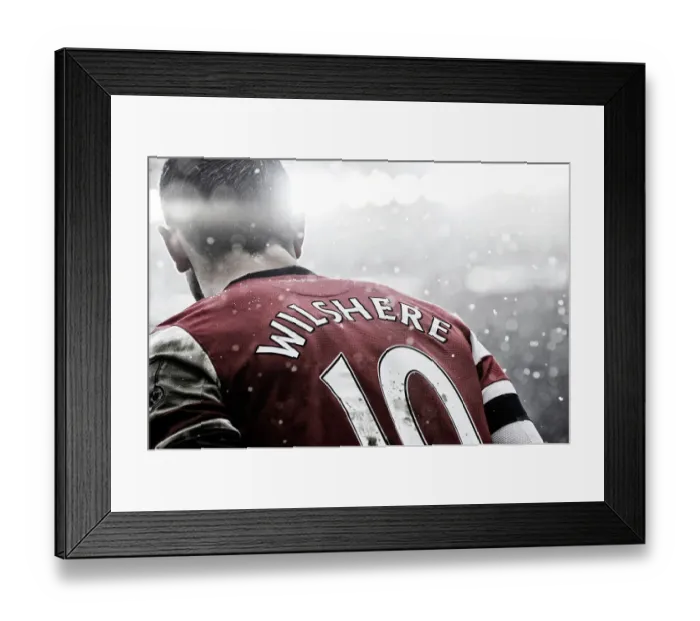 Framed Print : Jack Wilshere in the snow Framed Print : Jack Wilshere in the snow