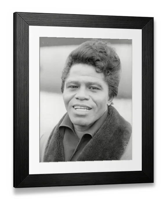 Framed Print : James Brown in 1966