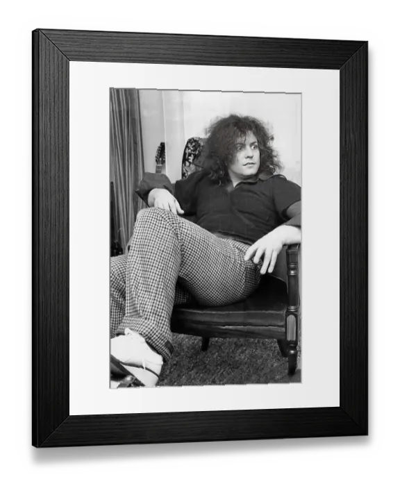 Framed Print : Marc Bolan in 1975