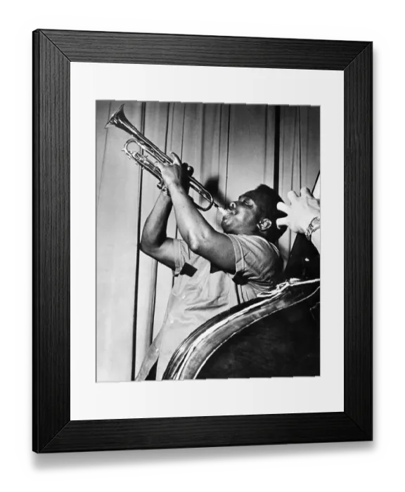 Framed Print : Jazz Trumpeter Leslie Jiver Hutchinson Framed Print : Jazz Trumpeter Leslie Jiver Hutchinson