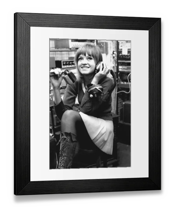 Framed Print : Anne Nightingale becomes BBC 1's first woman Disc Jockey Framed Print : Anne Nightingale becomes BBC 1's first woman Disc Jockey