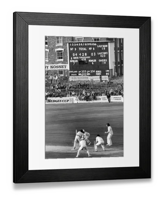 Framed Print : Indian tour of England 1979 England v India Framed Print : Indian tour of England 1979 England v India