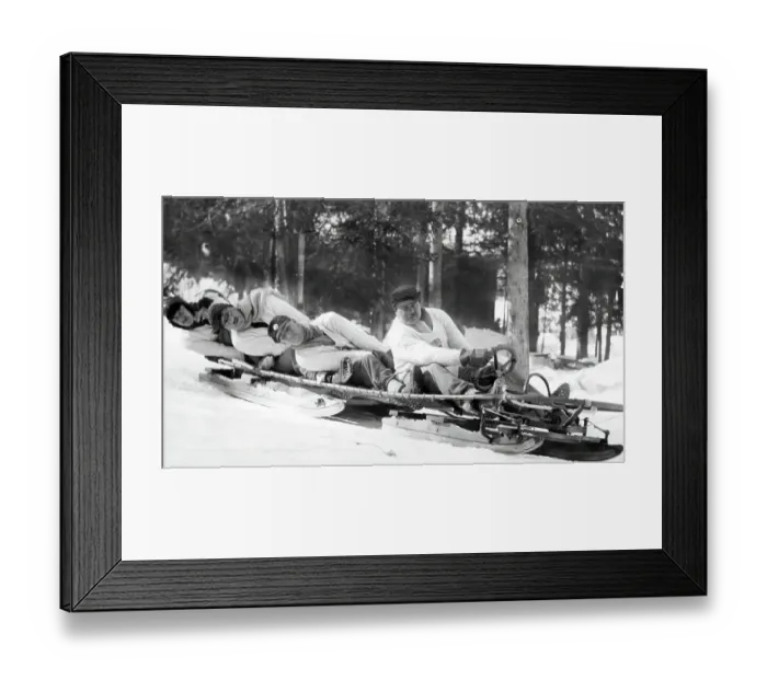 Framed Print : British Bobsleigh Team at Chamonix 1924 Framed Print : British Bobsleigh Team at Chamonix 1924