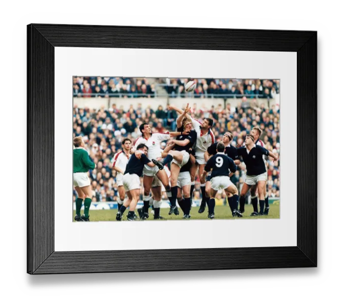 Framed Print : Five Nation Championships England v Scotland at Twickenham 1995 Framed Print : Five Nation Championships England v Scotland at Twickenham 1995