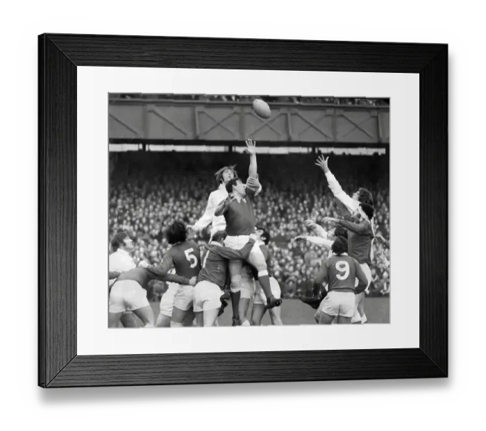 Framed Print : Five Nations England V Wales at Twickenham Wales won the game 12-3 Framed Print : Five Nations England V Wales at Twickenham Wales won the game 12-3