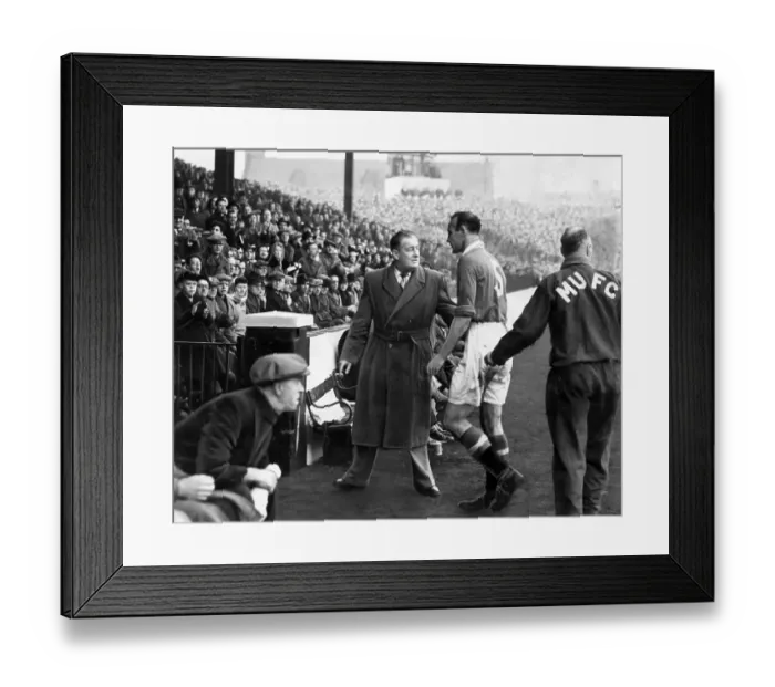 Framed Print : Allenby Chilton, Manchester United captain, after being sent off against Manchester City in the F.A. Cup Framed Print : Allenby Chilton, Manchester United captain, after being sent off against Manchester City in the F.A. Cup
