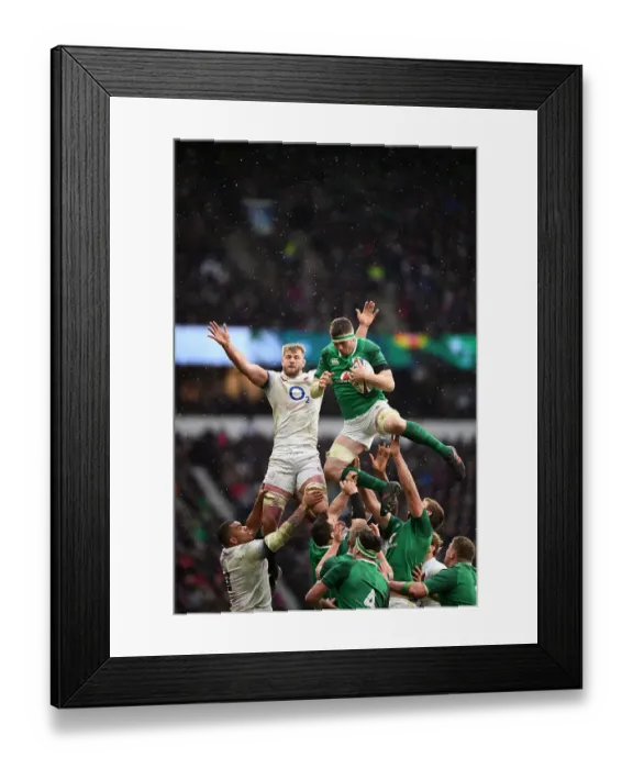 Framed Print : England V Ireland, final game of the Six Nations, Twickenham, 2018 Ireland won 20 - 16 Framed Print : England V Ireland, final game of the Six Nations, Twickenham, 2018 Ireland won 20 - 16