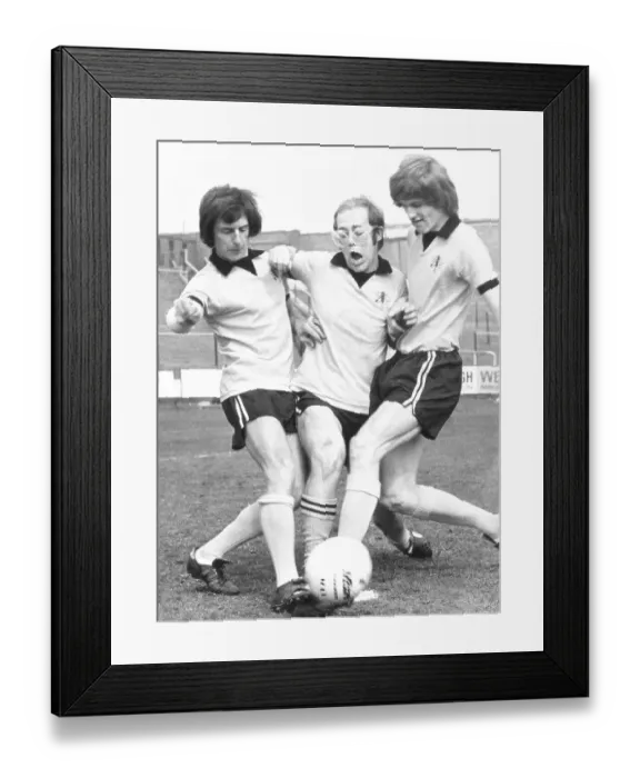 Framed Print : Singer Elton John pictured playing football at Watford football club Framed Print : Singer Elton John pictured playing football at Watford football club