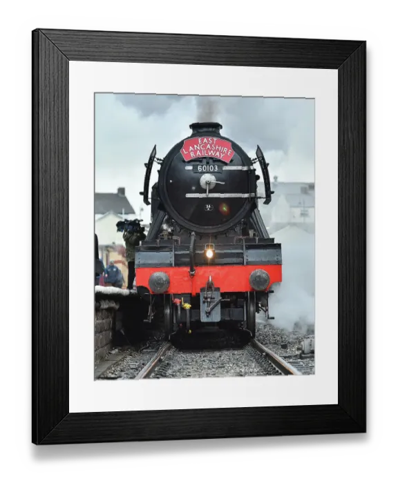 Framed Print : Flying Scotsman arrives at East Lancs Railway Bury, Lancs 2016 Framed Print : Flying Scotsman arrives at East Lancs Railway Bury, Lancs 2016