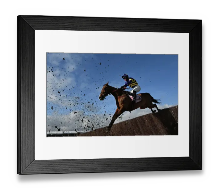 Framed Print : Action shot Cheltenham Festival week