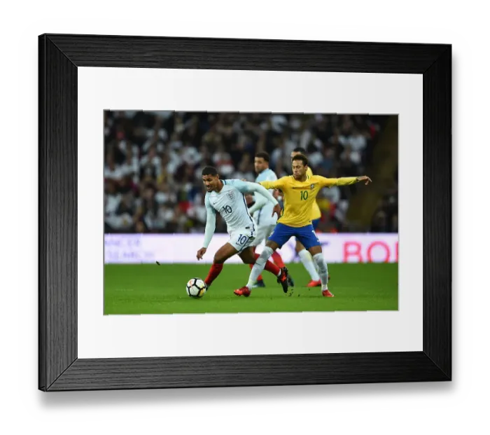 Framed Print : Football international friendly - England V Brazil at Wembley Stadium
