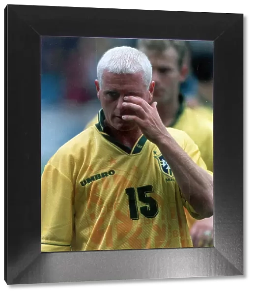 Paul Gascoigne shattered at the final whistle England 1 Brazil 3 Wembley 1995
