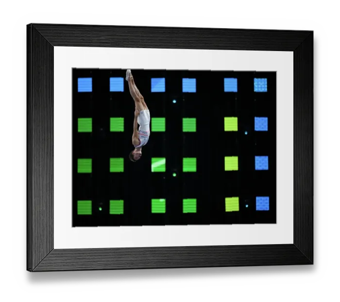Framed Print : Trampoline Gymnastics World Championships, Birmingham 2023 Framed Print : Trampoline Gymnastics World Championships, Birmingham 2023