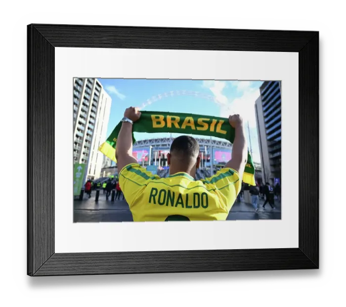 Framed Print : Soul of Sport. England v Brazil friendly at Wembley Framed Print : Soul of Sport. England v Brazil friendly at Wembley