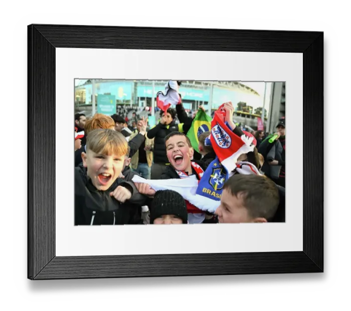 Framed Print : Soul of Sport. England v Brazil friendly at Wembley