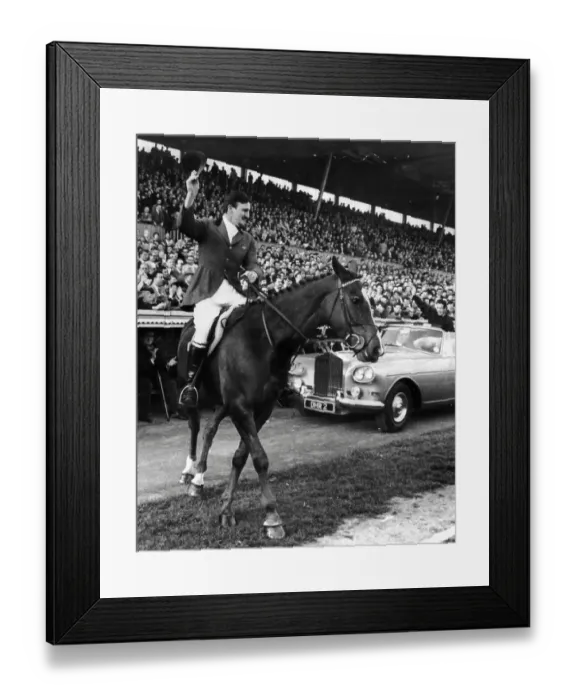 Framed Print : Coventry City manager Jimmy Hill on horseback at Highfield