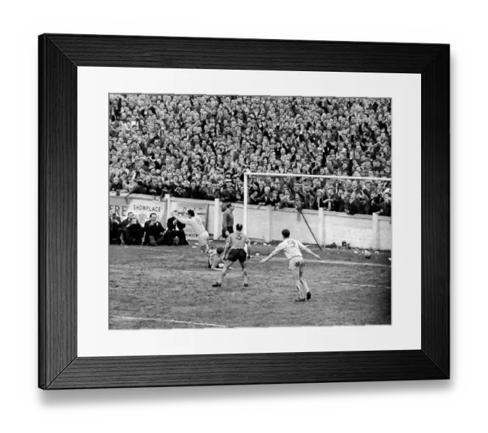 Framed Print : George Hudson wheels away after scoring for Coventry against Colchester 1964 Framed Print : George Hudson wheels away after scoring for Coventry against Colchester 1964