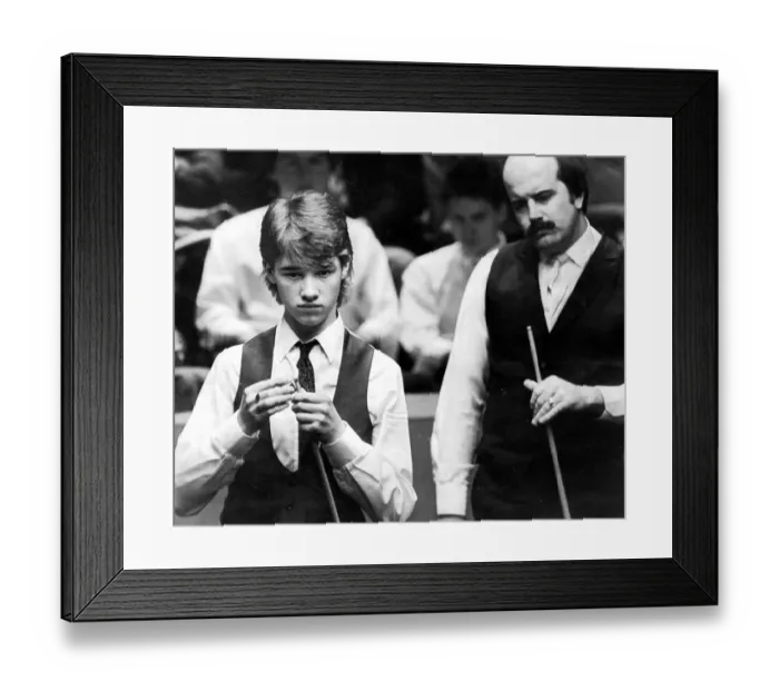 Framed Print : Stephen Hendry and Wille Thorne Framed Print : Stephen Hendry and Wille Thorne