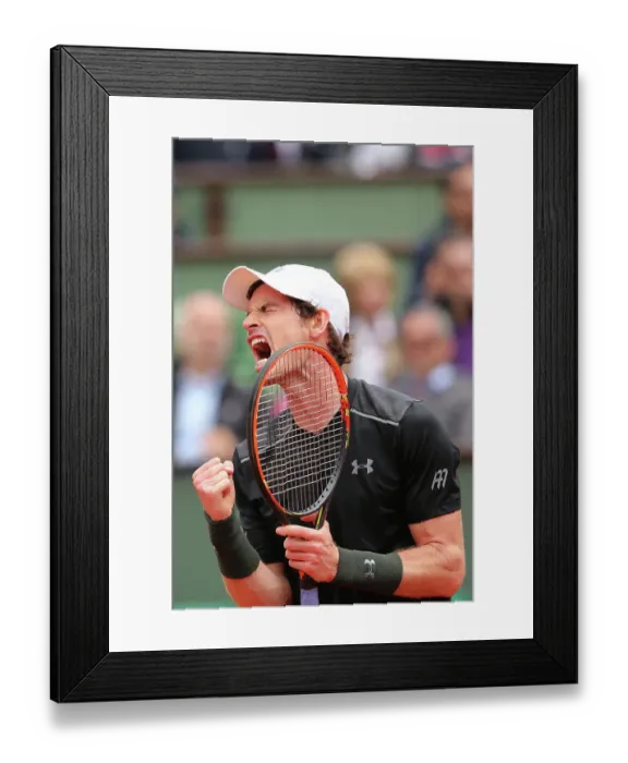 Framed Print : Andy Murray at the French Open 2016 Framed Print : Andy Murray at the French Open 2016