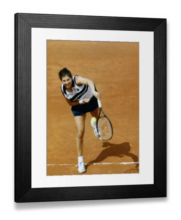 Framed Print : Monica Seles in action at the 1996 French Open Framed Print : Monica Seles in action at the 1996 French Open