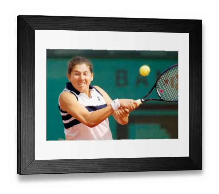 Framed Print : Monica Seles in action at the 1996 French Open Framed Print : Monica Seles in action at the 1996 French Open