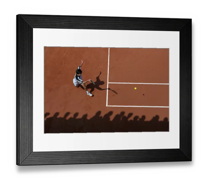Framed Print : Tim Henman in action at French Open, 1997