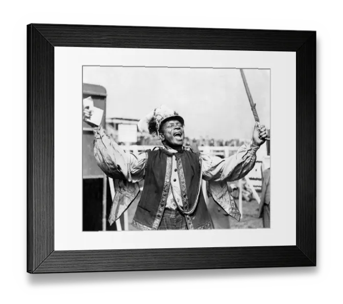 Framed Print : Prince Monolulu - a famous tipster at the 1939 Derby
