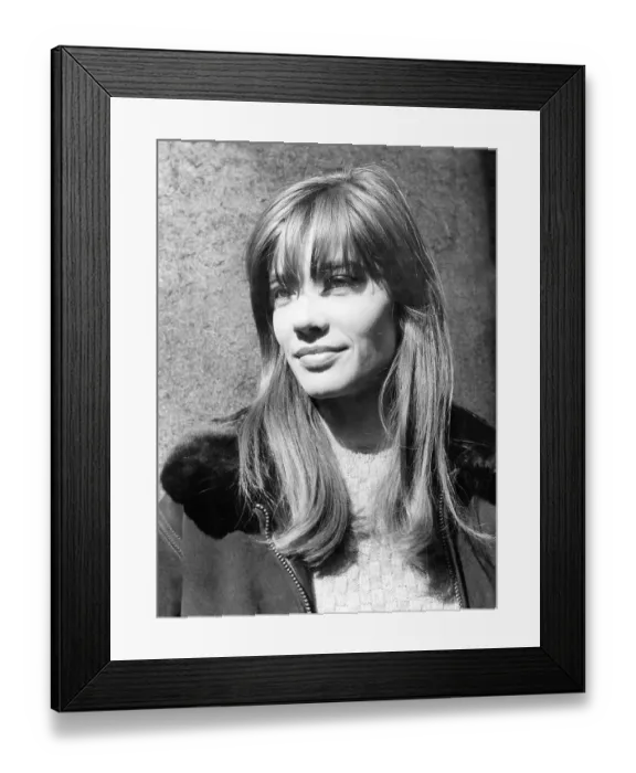 Framed Print : Francoise Hardy French pop star in 1965 Framed Print : Francoise Hardy French pop star in 1965