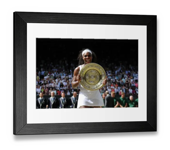 Framed Print : Wimbledon 2015 Serena Williams wins the final in straight sets Framed Print : Wimbledon 2015 Serena Williams wins the final in straight sets