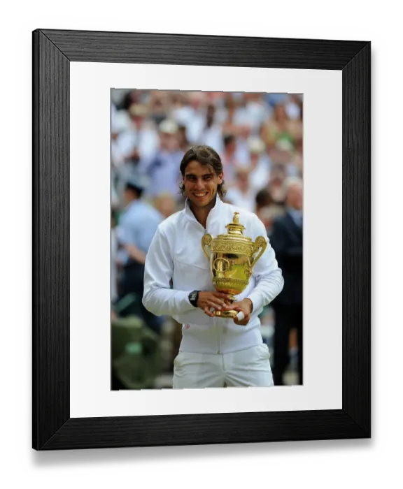 Framed Print : Rafael Nadal wins the Wimbledon Men's Final 2010 Framed Print : Rafael Nadal wins the Wimbledon Men's Final 2010