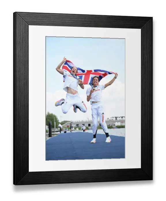 Framed Print : Emily Craig and Imogen Grant win gold to become the last ever Olympic Champions in the Lightweight Women's double sculls. Paris 2024 Olympics Framed Print : Emily Craig and Imogen Grant win gold to become the last ever Olympic Champions in the Lightweight Women's double sculls. Paris 2024 Olympics