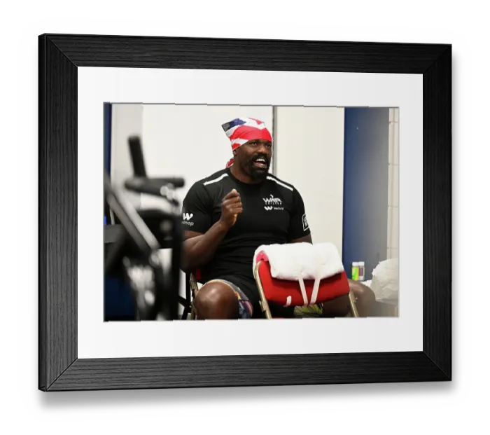 Framed Print : SoulofSport. Derek Chisora fight week behind the scenes 2024. Fight day at the 02, Derek pre fight singing Framed Print : SoulofSport. Derek Chisora fight week behind the scenes 2024. Fight day at the 02, Derek pre fight singing