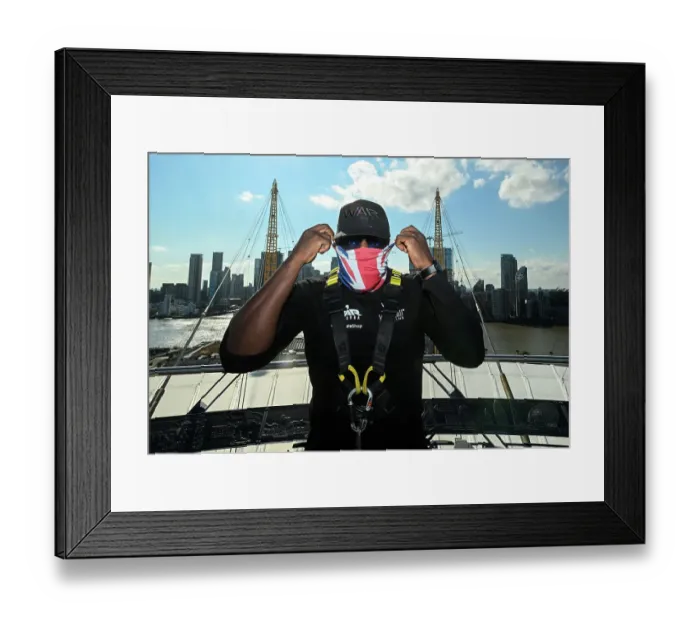 Framed Print : SoulofSport. Derek Chisora fight week behind the scenes 2024. Derek climbs the O2 arena to have a face off with Joe Joyce Framed Print : SoulofSport. Derek Chisora fight week behind the scenes 2024. Derek climbs the O2 arena to have a face off with Joe Joyce