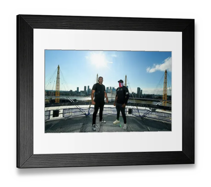 Framed Print : SoulofSport. Derek Chisora fight week behind the scenes 2024. Derek climbs the O2 arena to have a face off with Joe Joyce Framed Print : SoulofSport. Derek Chisora fight week behind the scenes 2024. Derek climbs the O2 arena to have a face off with Joe Joyce