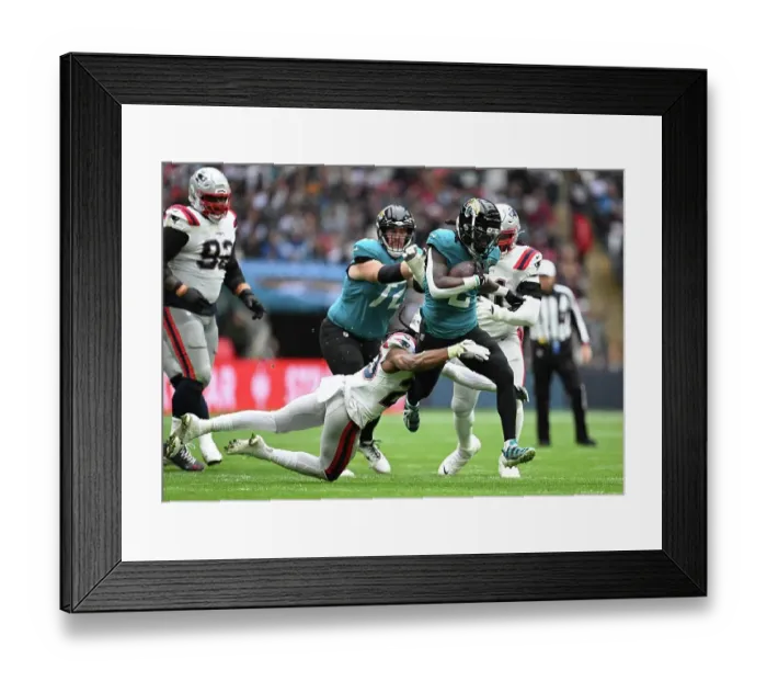 Framed Print : Jacksonville Jaguars v New England Patriots. Wembley stadium, London 2024 Framed Print : Jacksonville Jaguars v New England Patriots. Wembley stadium, London 2024