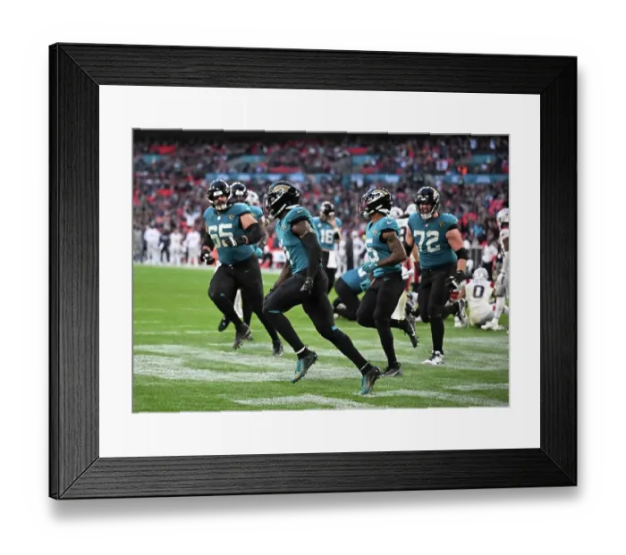Framed Print : Jacksonville Jaguars v New England Patriots. Wembley stadium, London 2024 Framed Print : Jacksonville Jaguars v New England Patriots. Wembley stadium, London 2024