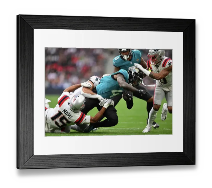 Framed Print : Jacksonville Jaguars v New England Patriots. Wembley stadium, London 2024 Framed Print : Jacksonville Jaguars v New England Patriots. Wembley stadium, London 2024