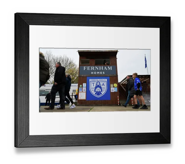Framed Print : FA Cup first round. Tonbridge Angels v Harborough Town Framed Print : FA Cup first round. Tonbridge Angels v Harborough Town