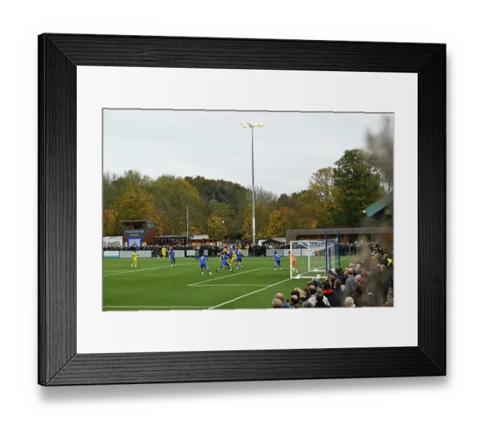 Framed Print : FA Cup first round. Tonbridge Angels v Harborough Town