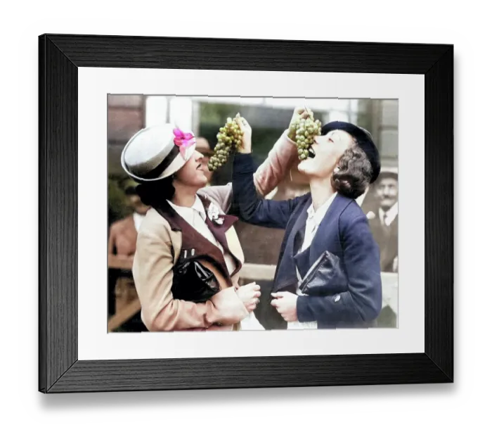 Framed Print : Tasting Grapes Framed Print : Tasting Grapes